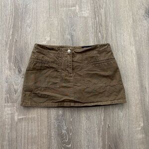 Y2k Blue Asphalt Green Cargo Skort